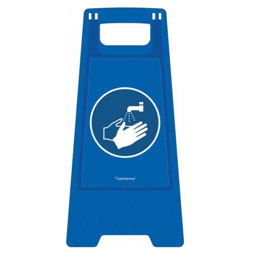Warnaufsteller ActiveWorkplace - Farbe Blau - verschiedene Motive - 2-seitig Warnaufsteller ActiveWorkplace - Farbe Blau - verschiedene Motive - 2-seitig