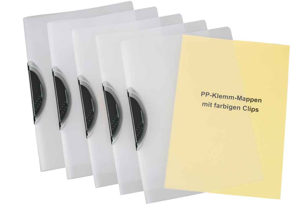 Swing-Clip-Hefter - PP-Folie - Clip in 5 Farben oder Sortiert
