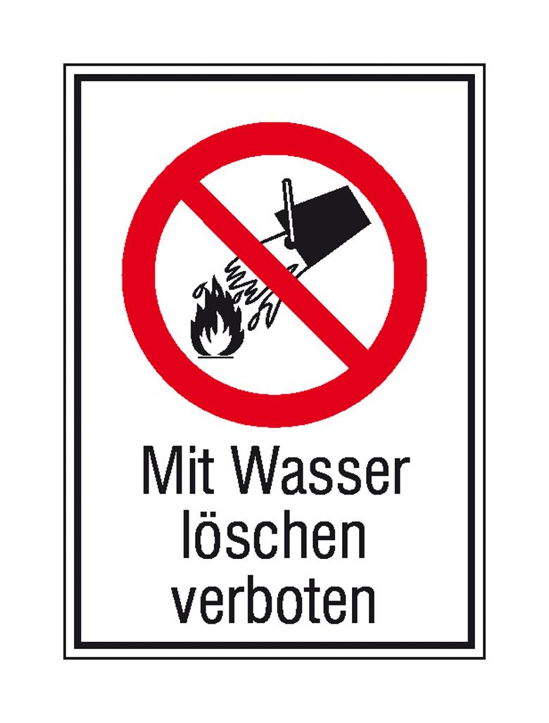 31-30-055-3-00-058-verbots-kombischild-mit-wasser-loschen-verboten-211109-ced4d7 Verbots-Kombischild - Mit Wasser löschen verboten
