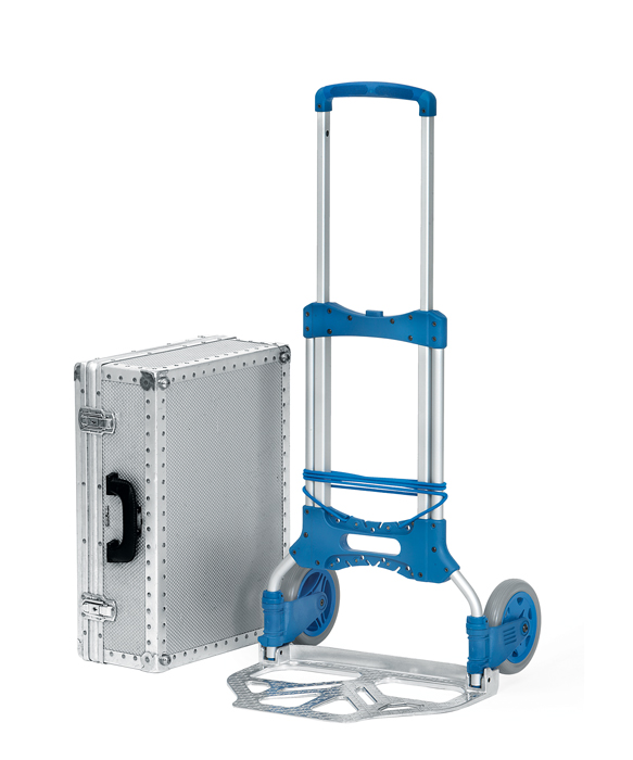 Paketroller - Polymer-Bereifung - Tragkraft 125 kg - Einhandbedienung