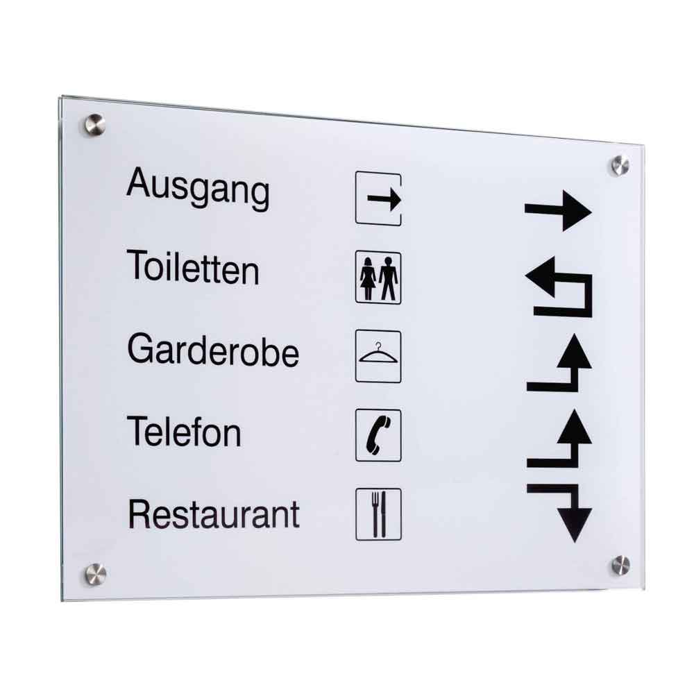 Türschilder Serie Skyline - wandabstehend aus Glas - in 5 Größen Türschilder Serie Skyline - wandabstehend aus Glas - in 5 Größen