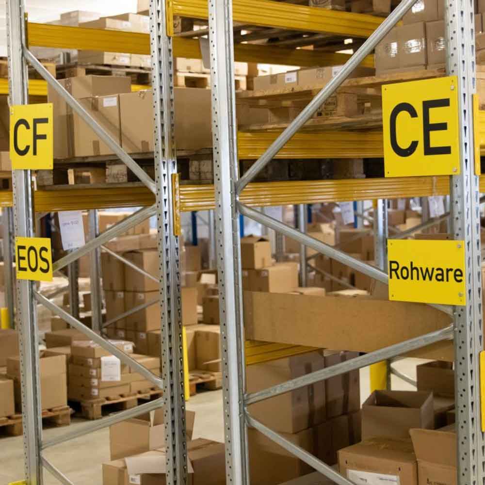 Regalschild Standard quer - individuell bedruckt - in 4 Größen