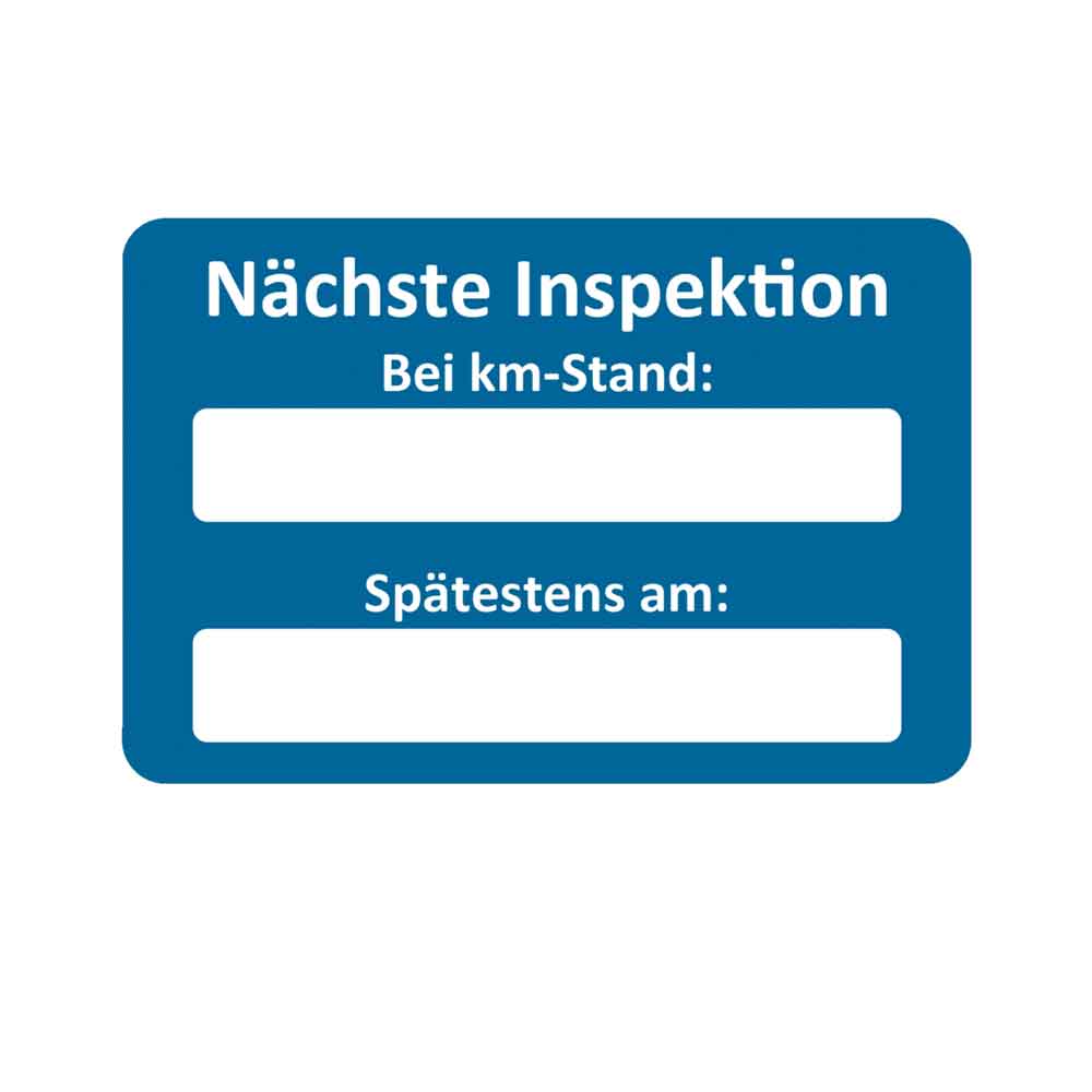Kundendienst-Aufkleber - für Kraftfahrzeuge - mit unterschiedlichen Hinweistexten Kundendienst-Aufkleber - für Kraftfahrzeuge - mit unterschiedlichen Hinweistexten