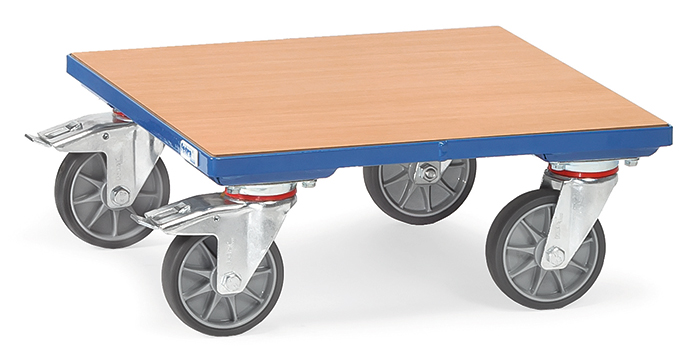 Kistenroller mit Holz-Plattform - in 3 Größen - Tragkraft 400 kg