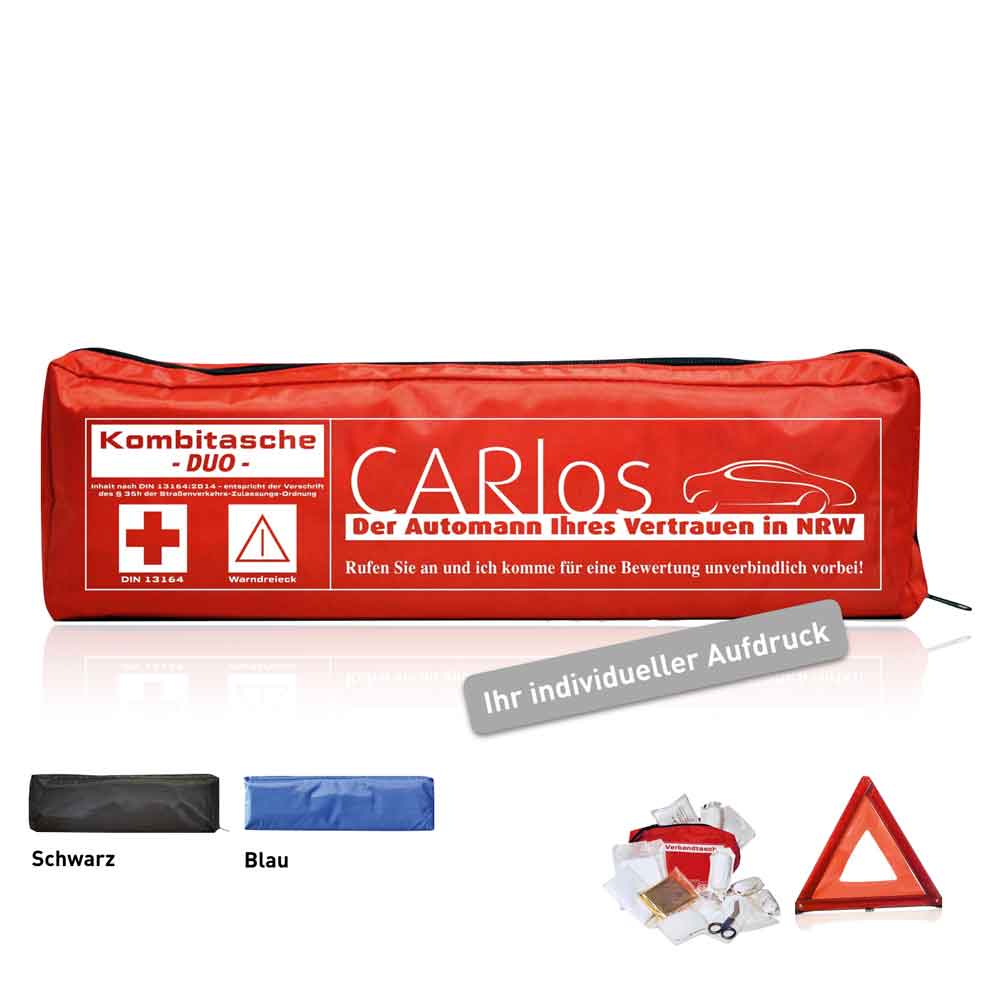 60-50-112-0-01-01-020-kfz-verbandtasche-safe-duo-individuell-dfda0c KFZ-Verbandtasche - SAFE DUO MIT INDIVIDUELLEM MOTIV - 3 Farben
