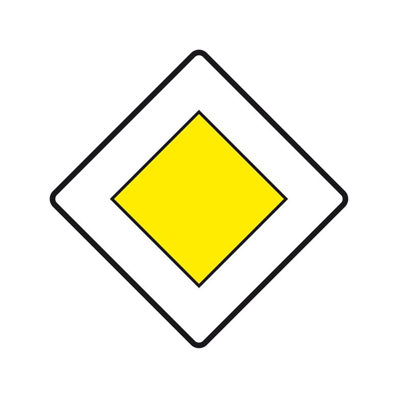 Verkehrszeichen - StVO - Vorfahrtstraße - 2 Größen
