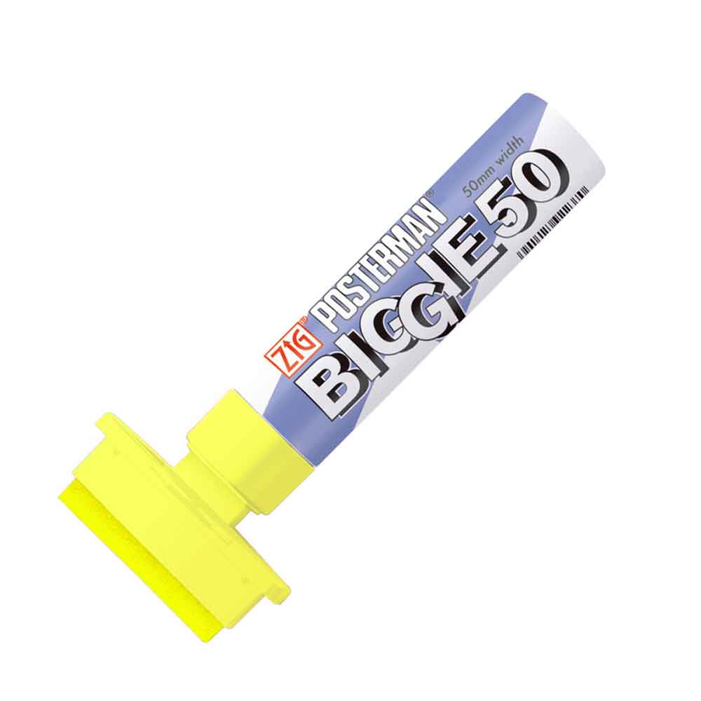 21-50-035-0-00-01-002-posterman-marker-neon-gelb-da0712 Posterman Marker - zur Beschriftung von Flächen - in 4 Farben und zwei Breiten