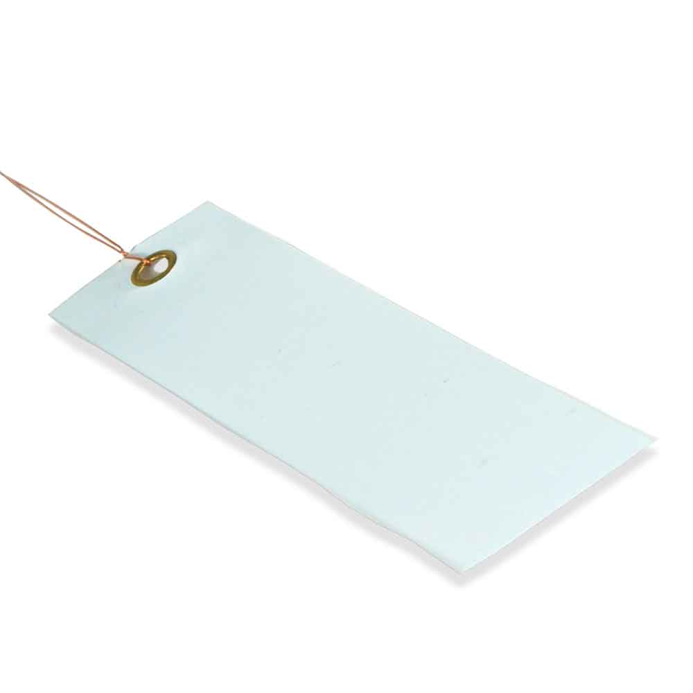 20-30-062-0-00-15-003-pvc-haengeetiketten-weiss-120-50-mm-cfef21 PVC-Hänge-Etiketten - mit Draht - Format 120 x 50 mm - 8 verschiedene Farben