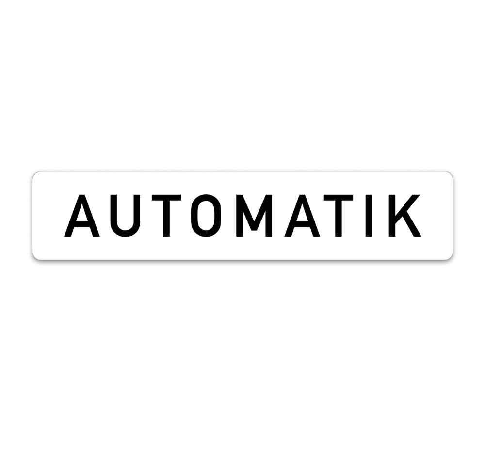 10-50-050-0-00-07-002-automatik-werbeschild-380b49 Kennzeichen-Werbeschilder - mit verschiedenen Texten