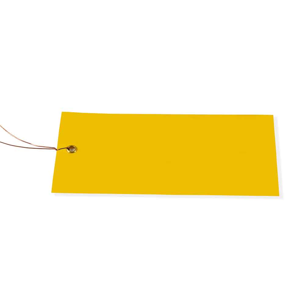 PVC-Hänge-Etiketten - mit Draht - Format 120 x 65 mm - 8 verschiedene Farben