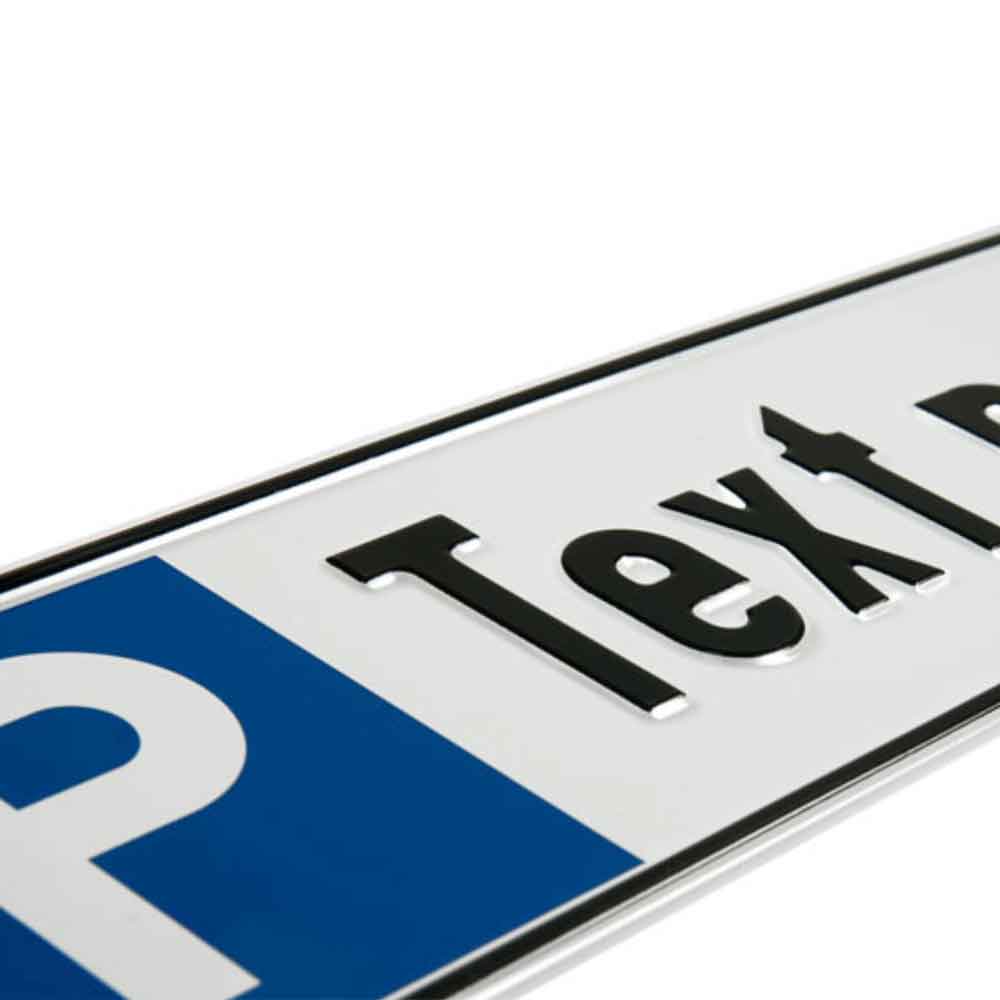 Parkplatzschild - Symbol: P - Reservierungsschild mit individuellem Text - 3 Farben
