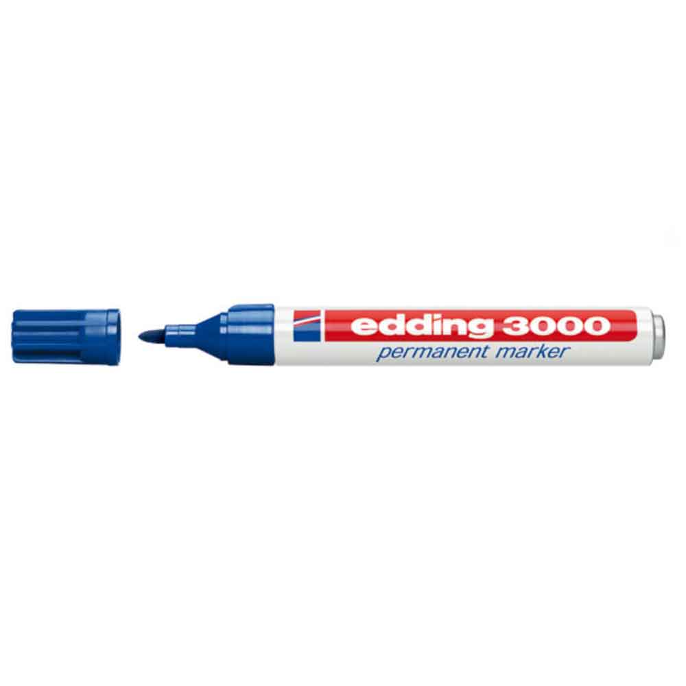 Edding 3000 Permanentmarker mit Rundspitze - Einzelmarker oder als Set