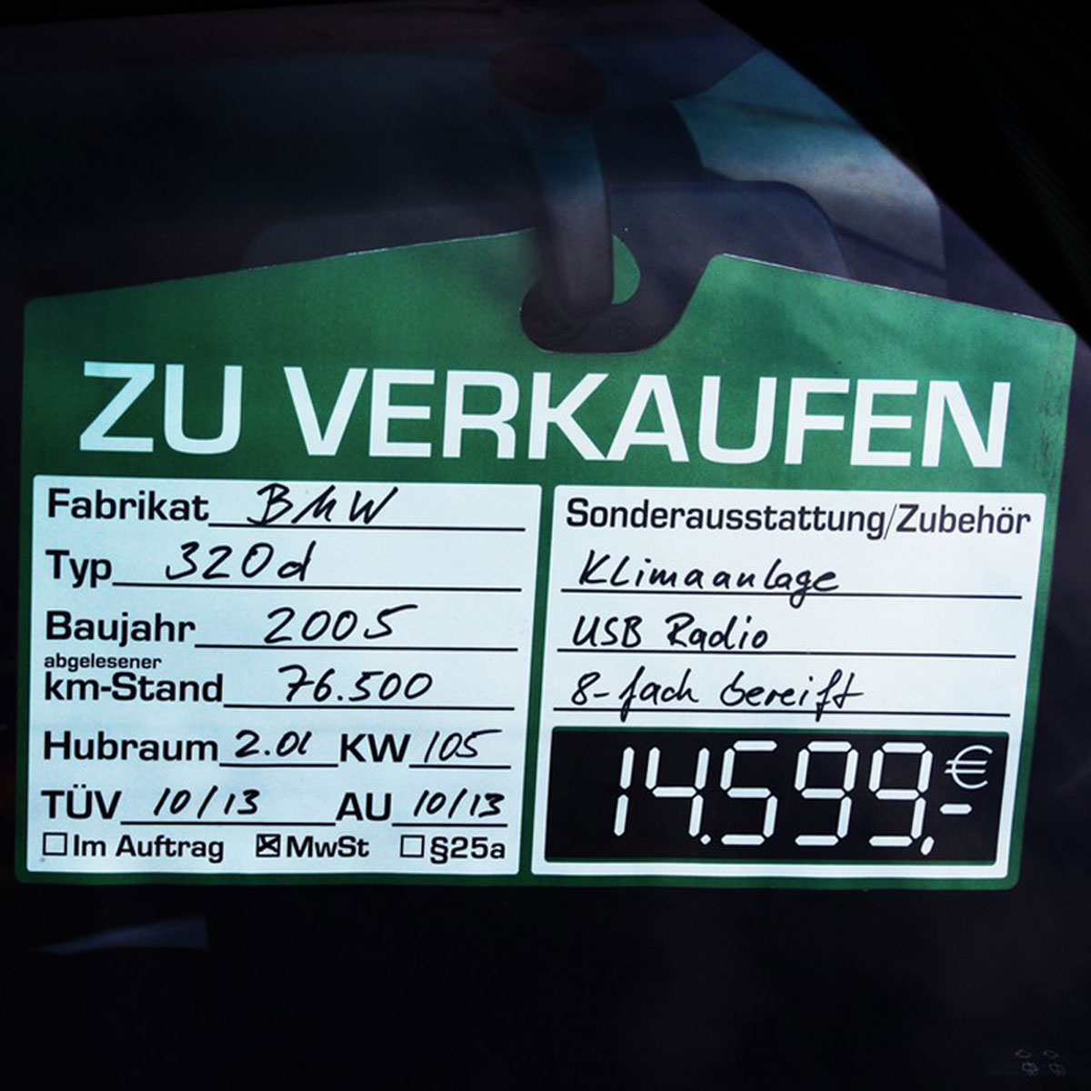 Verkaufsschild - Preisfeld Digital - 3 Farben