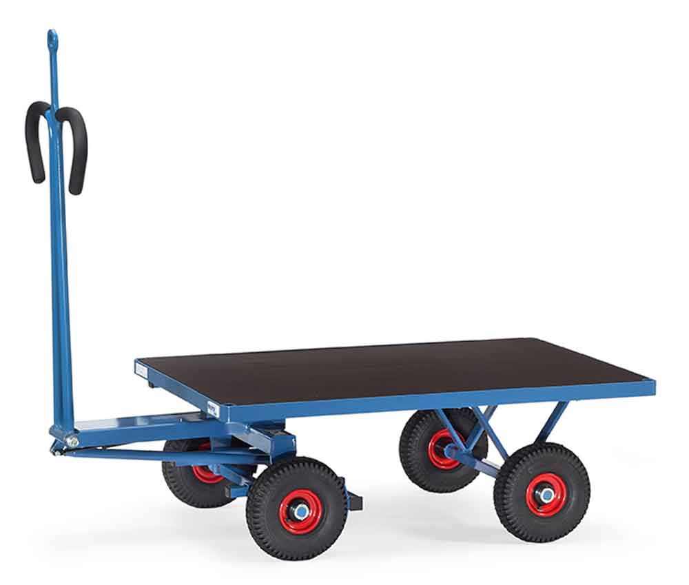 Handpritschenwagen mit Zugöse - Vollgummi- oder Luft-Bereifung - in 4 Größen - Tragkraft 700 bis 1250 kg
