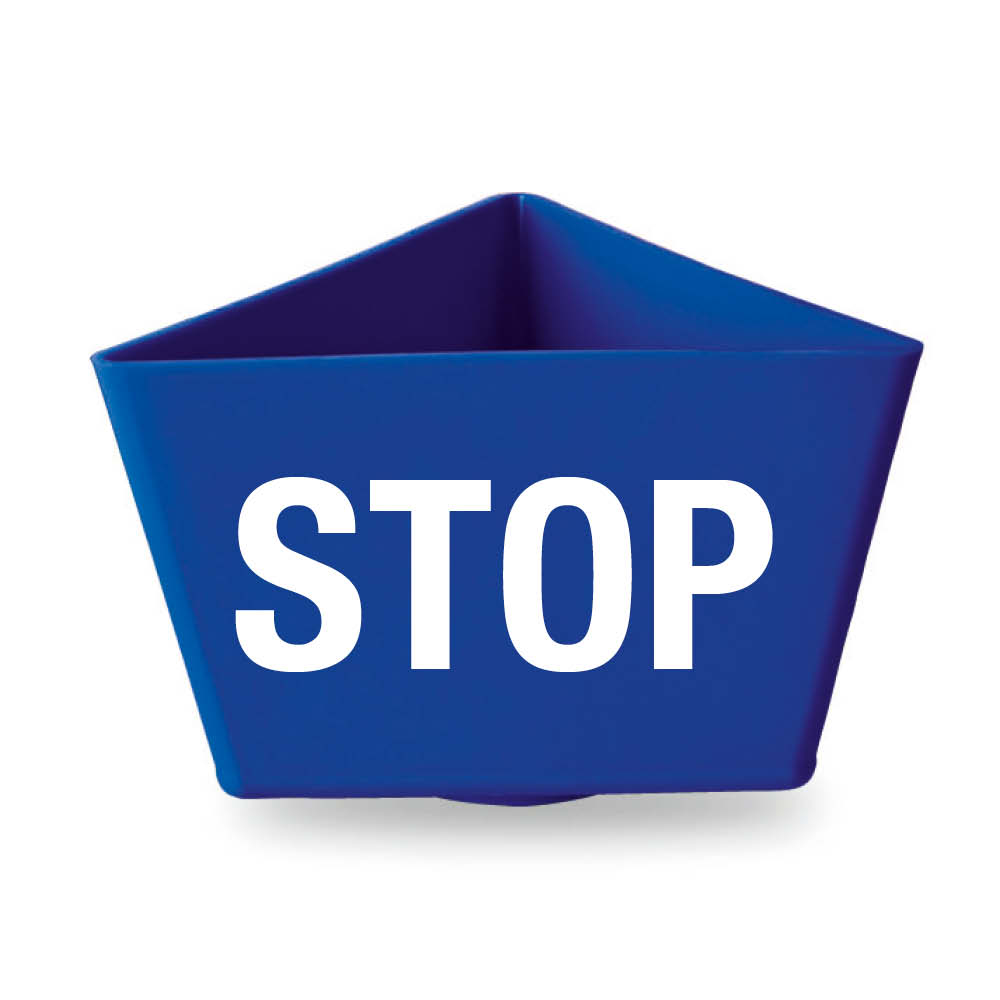 leitzahltraeger-kunststoff-magnet-stop-blau-403074 Kennzeichnungsträger - "STOP" - ohne Bodenhaftung - 3 Farben