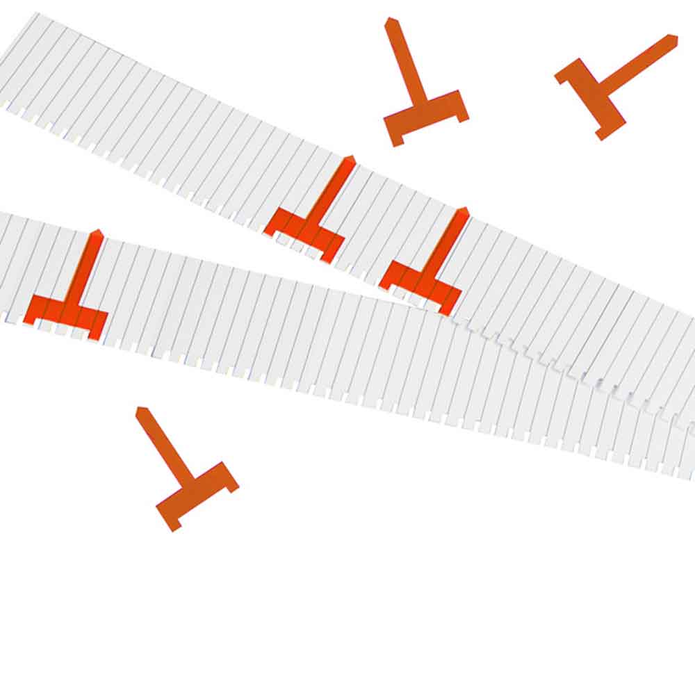 20-20-109-0-93-04-002-planungssignale-orange-schmal-462264 Schmale Planungssignale - für Einstecktafeln - System Visiplan