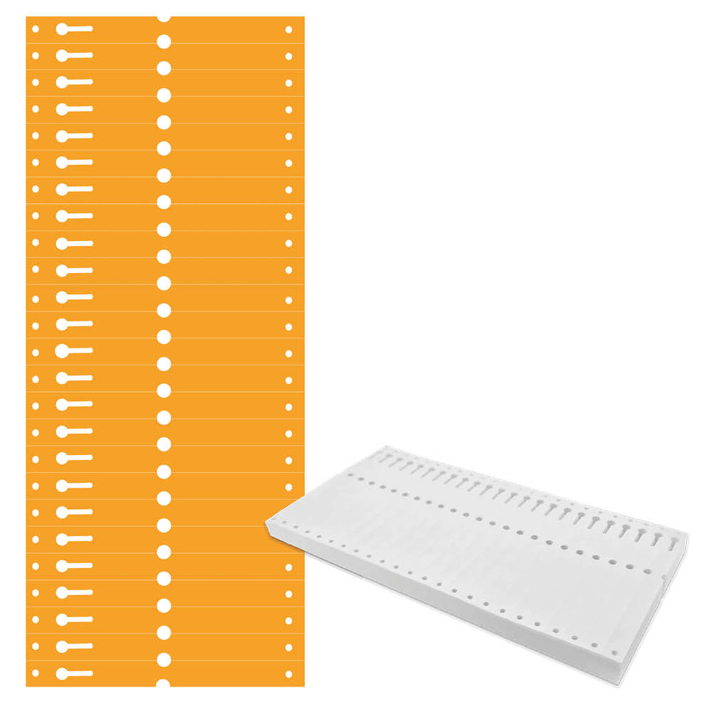 Tyvek®-Schlaufen-Etiketten - Format 140 x 13 mm - 7 Farben