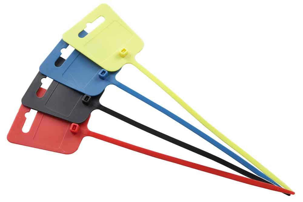 Kabelbinder mit Beschriftungsfeld in 4 Farben