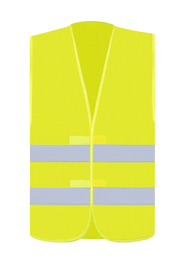 Korntex® Warnweste „Freiburg“ - 2 Klett - Signal-Gelb - XXL