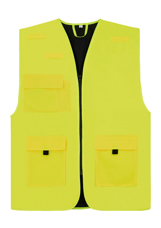 Korntex® Gefütterte Arbeitsweste „Kiel“ - Signal-Gelb - S