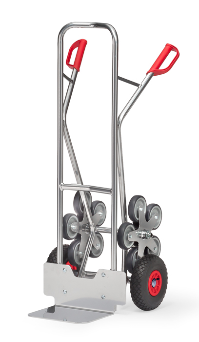 AK1327_fetra_alu-treppenkarre-da73e1 Alu-Treppenkarre mit 2 fünfarmigen Radsternen - Schaufelbreite 320 mm - Luft-Bereifung