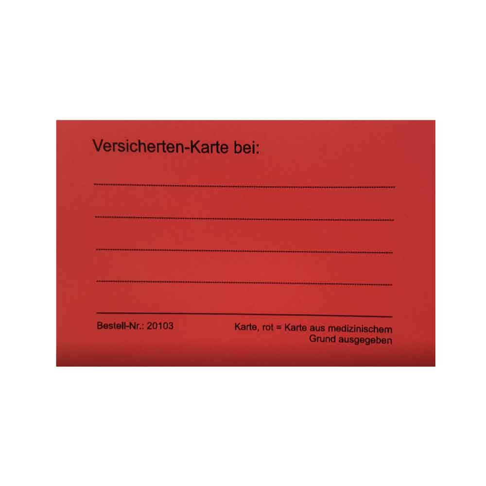 Zubehör Patienten-Einsteckkarten - perfekt für Versichertenkartenvitrine - 3 Farben Zubehör Patienten-Einsteckkarten - perfekt für Versichertenkartenvitrine - 3 Farben