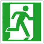 Fluchtwegzeichen Größen für Entfernungen bis 15 Meter