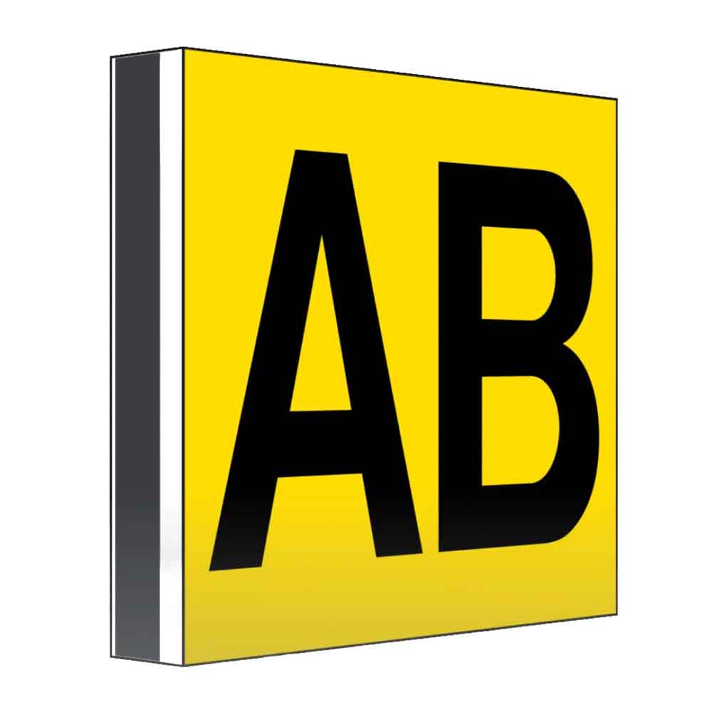 Regal- und Gangschild abgewinkelt - mit Magnetstreifen - in vielen Größen - einseitiger oder beidseitiger Druck