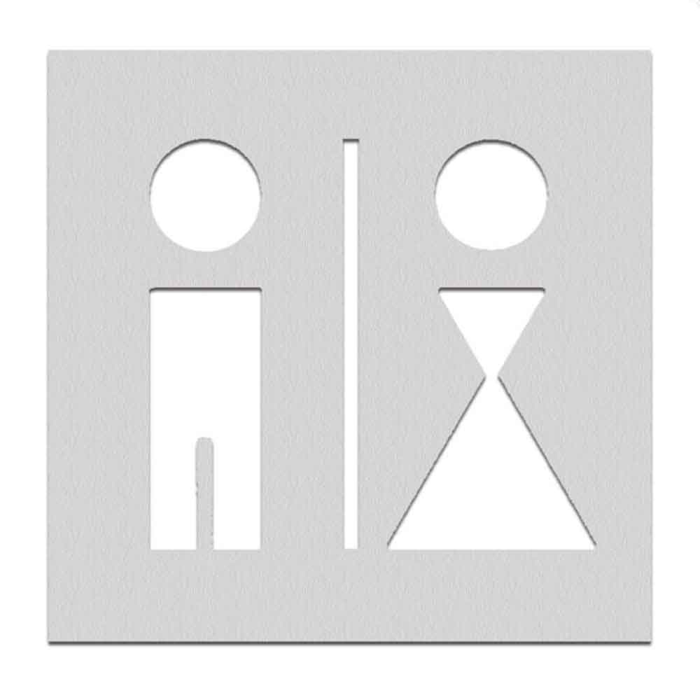 PHOS Türschild aus Edelstahl - verschiedene Symbole - selbstklebend PHOS Türschild aus Edelstahl - verschiedene Symbole - selbstklebend