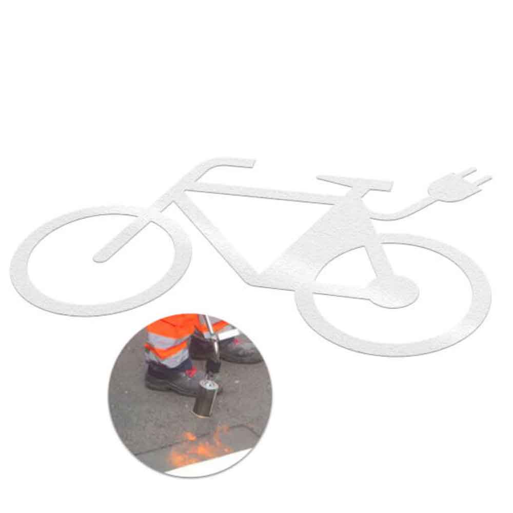 PREMARK® E-Bike - thermoplastische Bodenmarkierung - in 3 Größen PREMARK® E-Bike - thermoplastische Bodenmarkierung - in 3 Größen