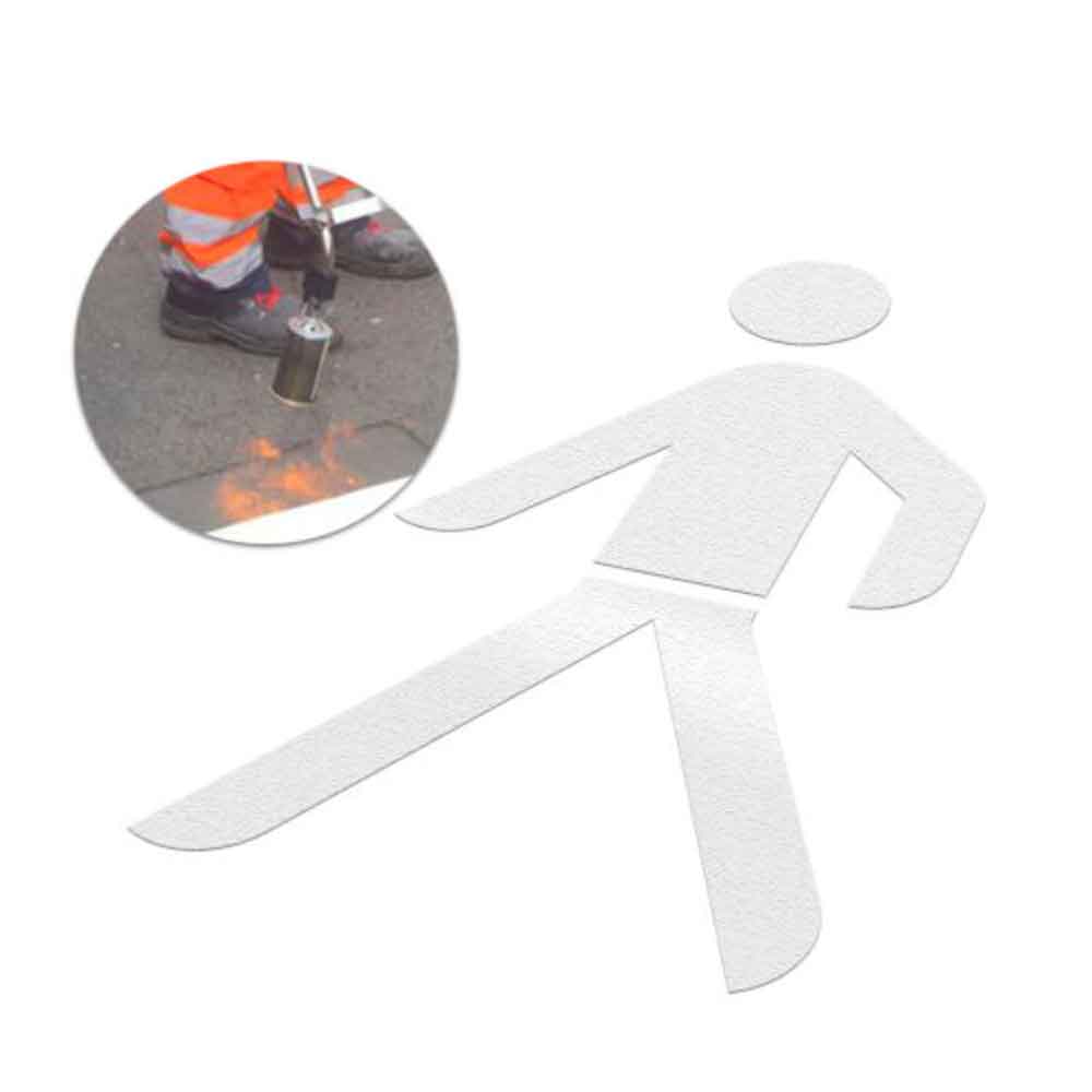 PREMARK® Fußgänger - thermoplastische Bodenmarkierung - 2 verschiedene Größen PREMARK® Fußgänger - thermoplastische Bodenmarkierung - 2 verschiedene Größen