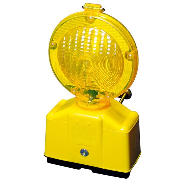 Baustellen-Warnleuchte - doppelseitig - Gelb oder Rot - LED-Signalleuchte