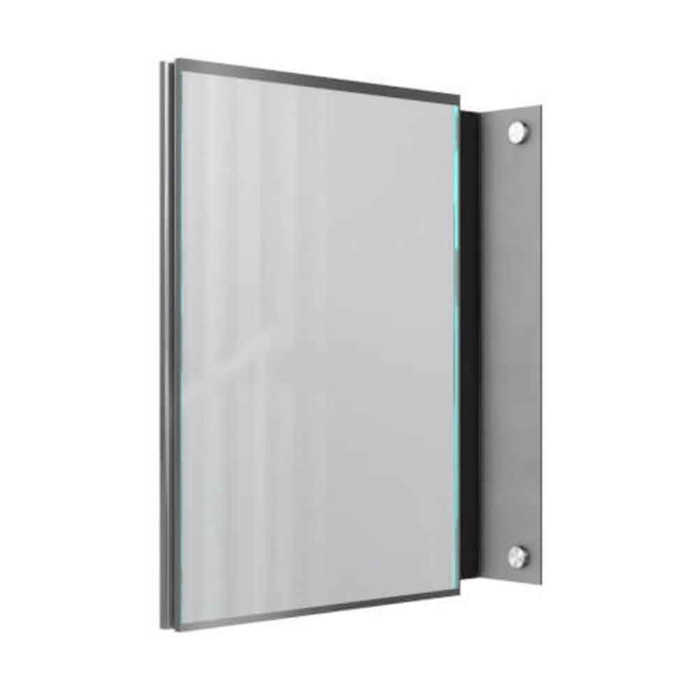 GlasFix Fahnenschild - bestehend aus 2 Echtglas-Schildern und einem Edelstahlbügel - in 5 Größen GlasFix Fahnenschild - bestehend aus 2 Echtglas-Schildern und einem Edelstahlbügel - in 5 Größen