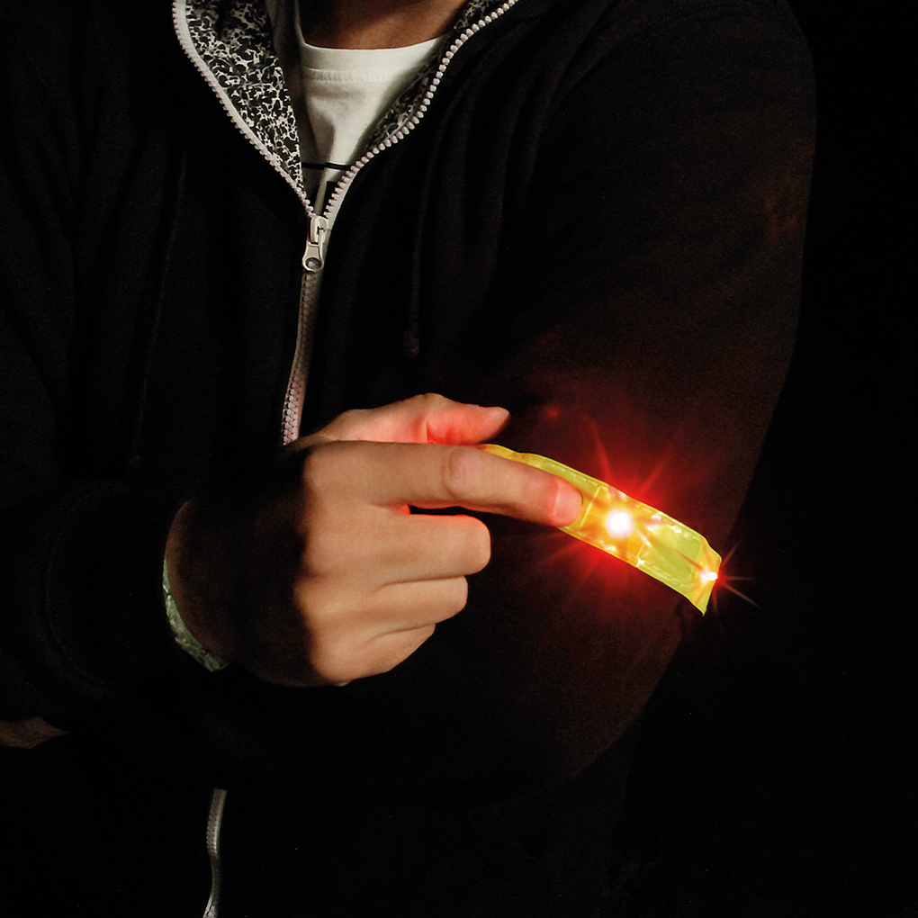 Smartphone-Sicherheits-Armband - 4 LEDs - Werbeanbringung