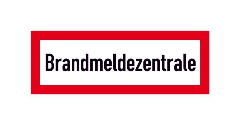 Hinweisschild für die Feuerwehr - Brandmelderzentrale