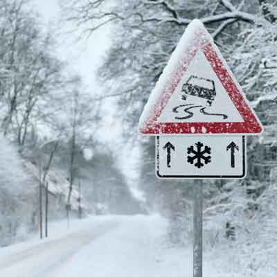 Unfallgefahr in der Winterzeit