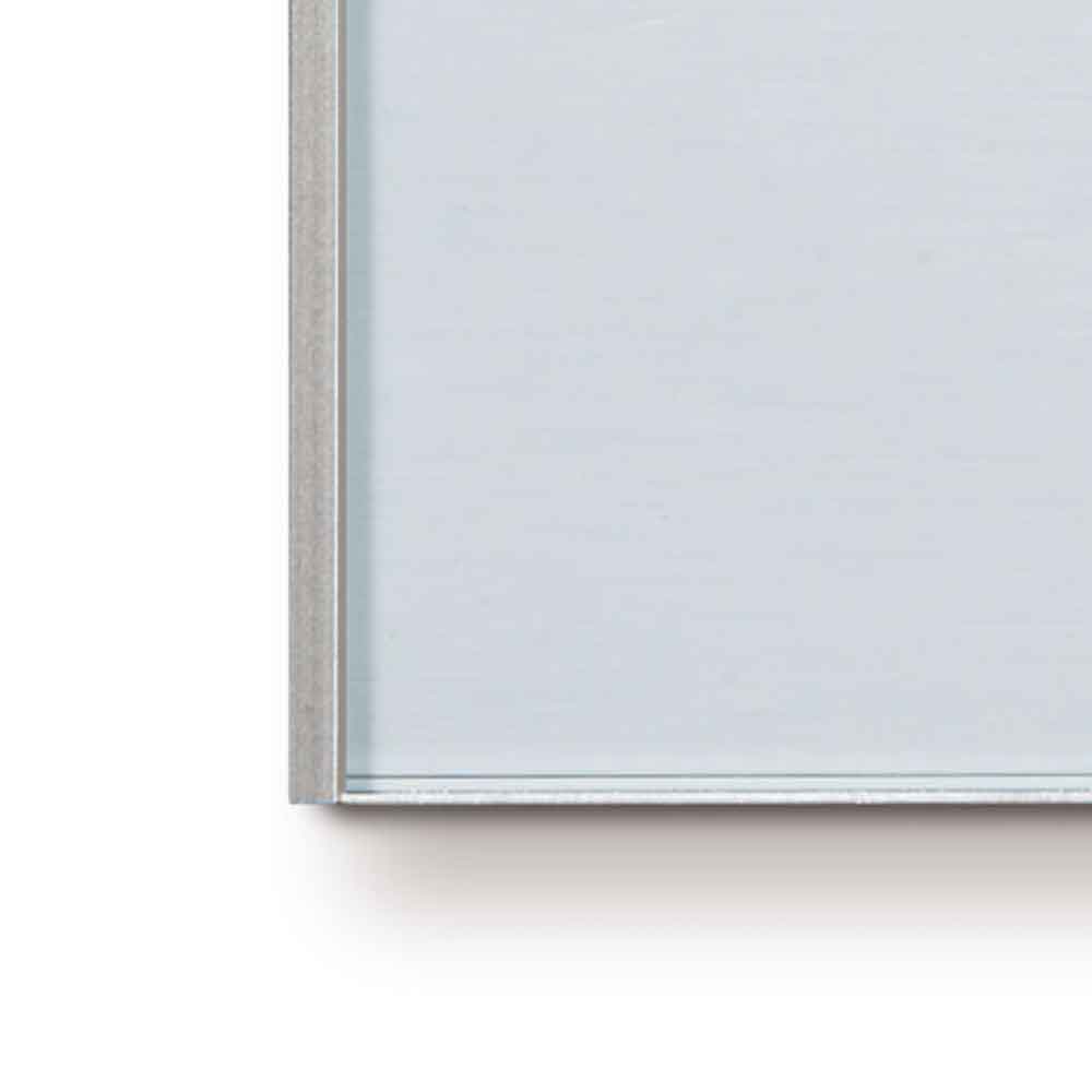FRAME Türschild - flache Bauweise - Sicherheitsglas - seitliche Führungsschienen aus Aluminium FRAME Türschild - flache Bauweise - Sicherheitsglas - seitliche Führungsschienen aus Aluminium