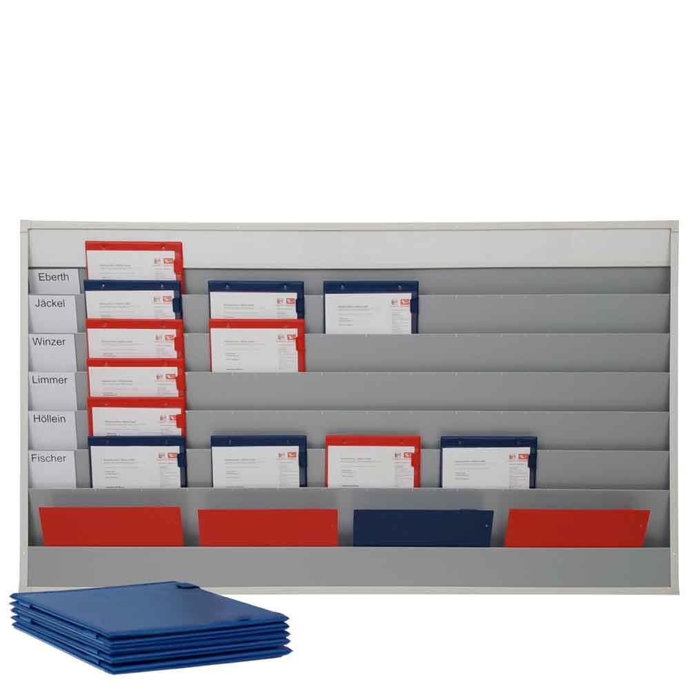 90-20-105-0-30-01-002-plantafelset-din-a5-30-auftraege-125ce9 Plantafel-Set - mit Wechselleiste - für DIN A5 - für 30 Aufträge + 30 Taschen