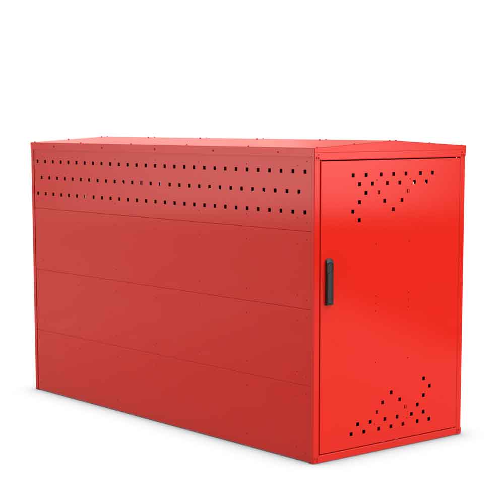 Fahrradgarage BikeBox 1 G - Stahlblechkonstruktion mit Giebeldach - RAL-Farbe nach Wahl Fahrradgarage BikeBox 1 G - Stahlblechkonstruktion mit Giebeldach - RAL-Farbe nach Wahl