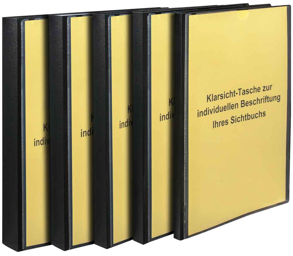 Sichtbuch und Präsentationsmappe - verschiedene Rückenbreiten Sichtbuch und Präsentationsmappe - verschiedene Rückenbreiten