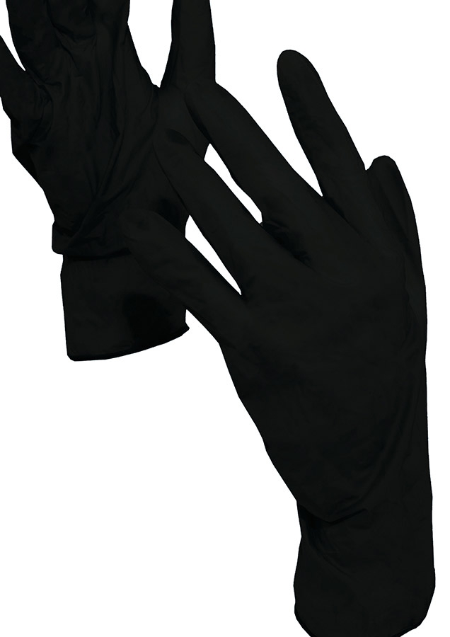 Korntex® Einweg-Nitrilhandschuhe, 100er Pack, AQL 1.5 "Kars" - Schwarz - M