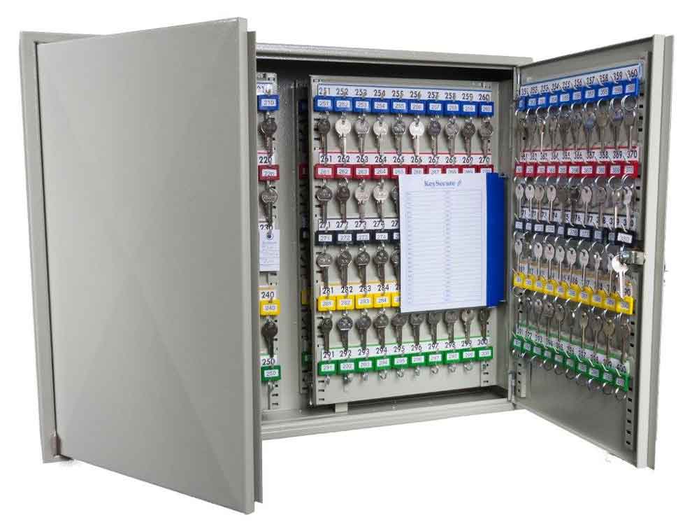 25-00-400-0-02-01-018-schluesselschrank-1-mm-stahlblech-2-tuerig-zylinderschloss-400-schluesselhaken-393639 Schlüsselschrank - 1 mm Stahlblech - 2-türig - 400 - 1500 Schlüsselhaken