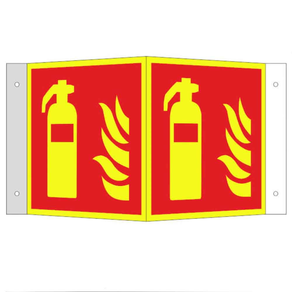 Brandschutzschild PLUS - Feuerlöscher - Winkel - langnachleuchtend + tagesfluoreszierend Brandschutzschild PLUS - Feuerlöscher - Winkel - langnachleuchtend + tagesfluoreszierend