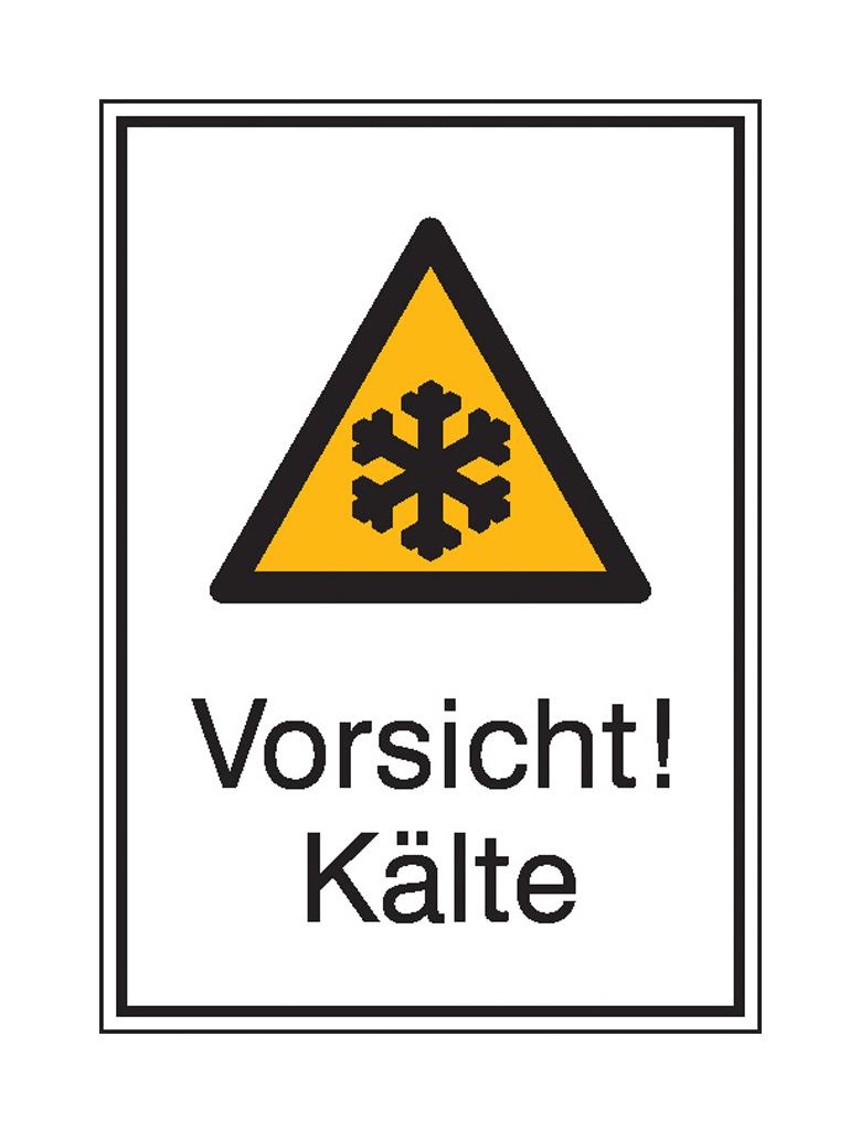 Warn-Kombischild - Vorsicht! Kälte