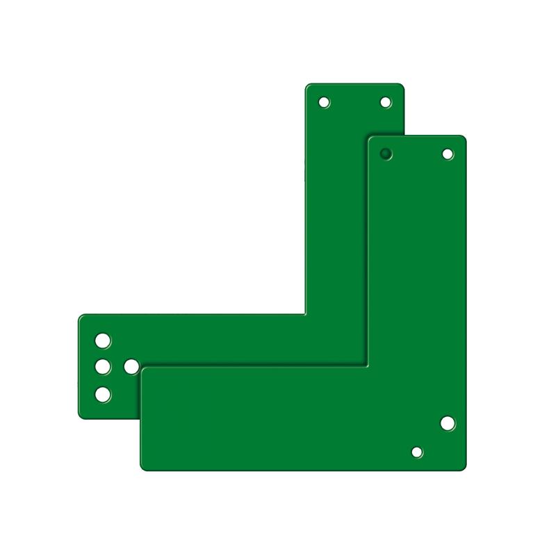 GfS EH-Türwächter - Zubehör - Montagegrundplatte für Glasrahmentüren - kurz oder lang