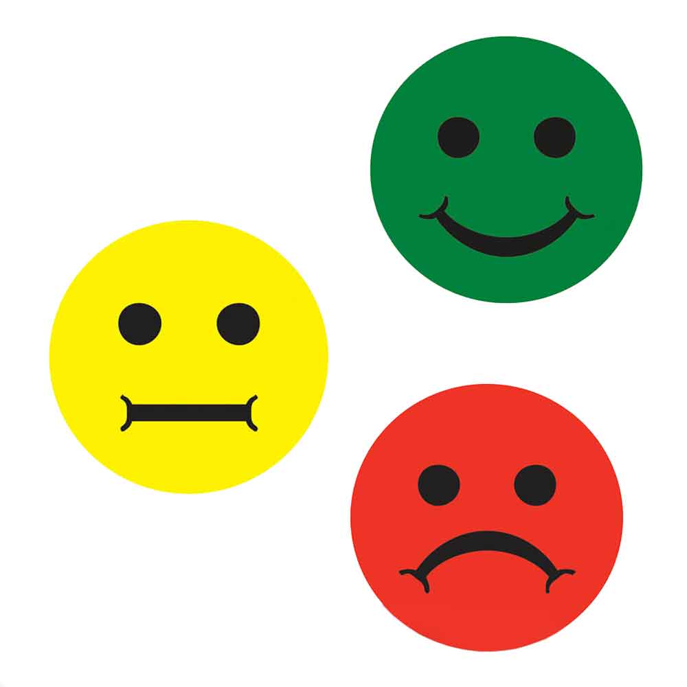 Magnetische Symbole - Smily in 2 Größen und 3 Farben - Zubehör zu Magnettafeln Magnetische Symbole - Smily in 2 Größen und 3 Farben - Zubehör zu Magnettafeln