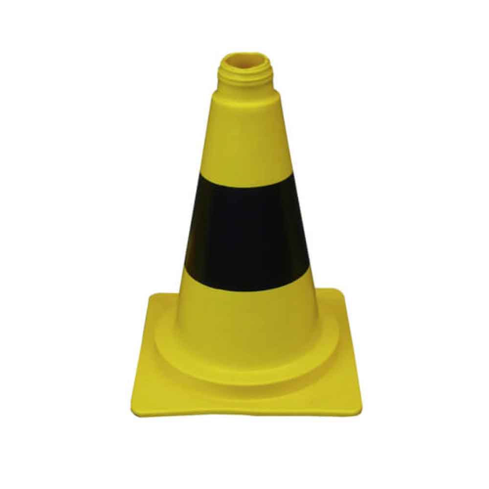 Leitkegel - Tagesleuchtend - Höhe 32 cm - Gelb/Schwarz - einfache Ausführung