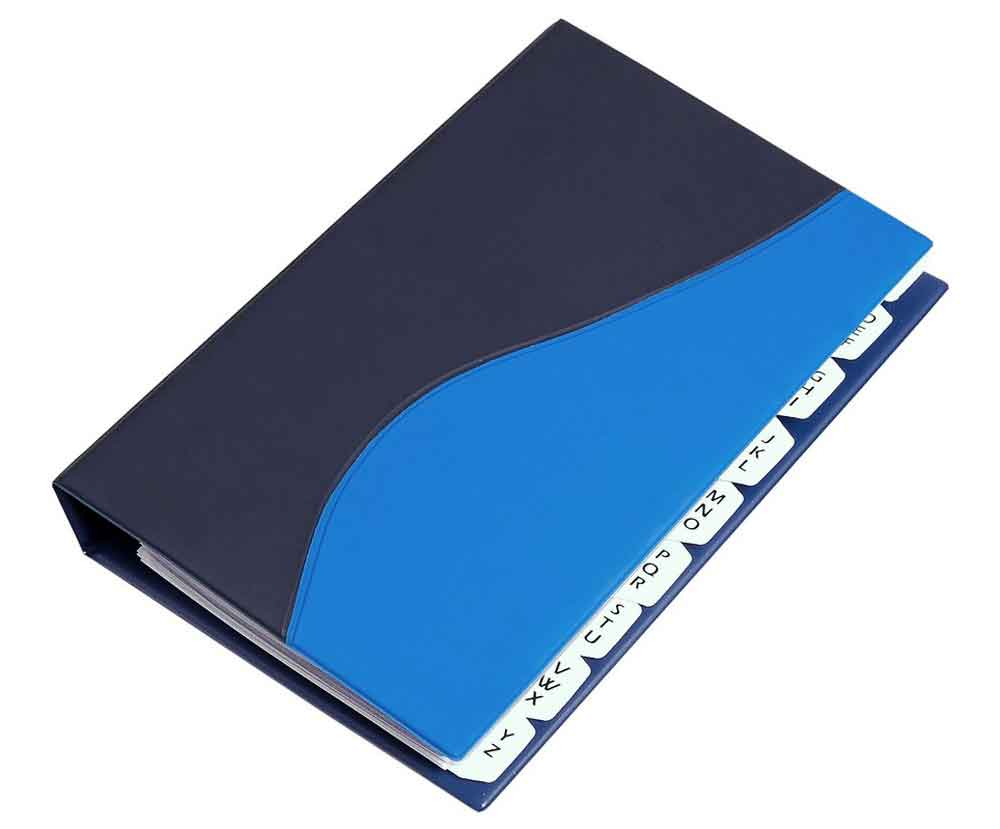 20-11-023-0-00-02-002-visitenkartenbuch-schmale-ausfuehrung-681c75 Visitenkartenbuch - schmale Ausführung - mit Register - für 200 Karten