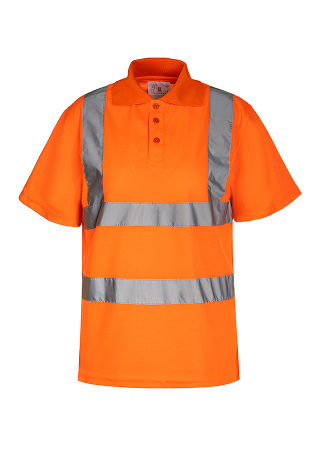 Korntex® Hi-Vis Polo-Shirt „Liverpool“ - Signal-Orange - 5XL