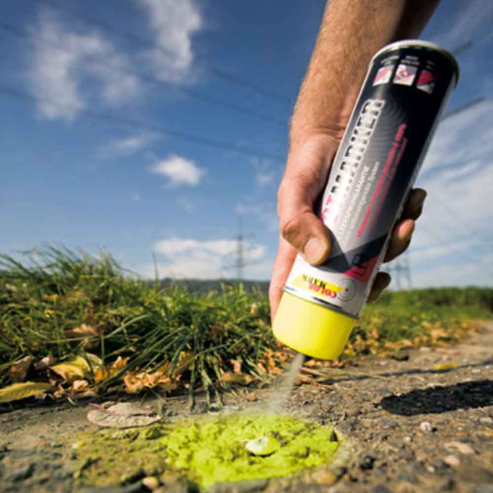 Markierungsfarbe Fluo für die professionelle präzise Wand- und Bodenmarkierung Markierungsfarbe Fluo für die professionelle präzise Wand- und Bodenmarkierung